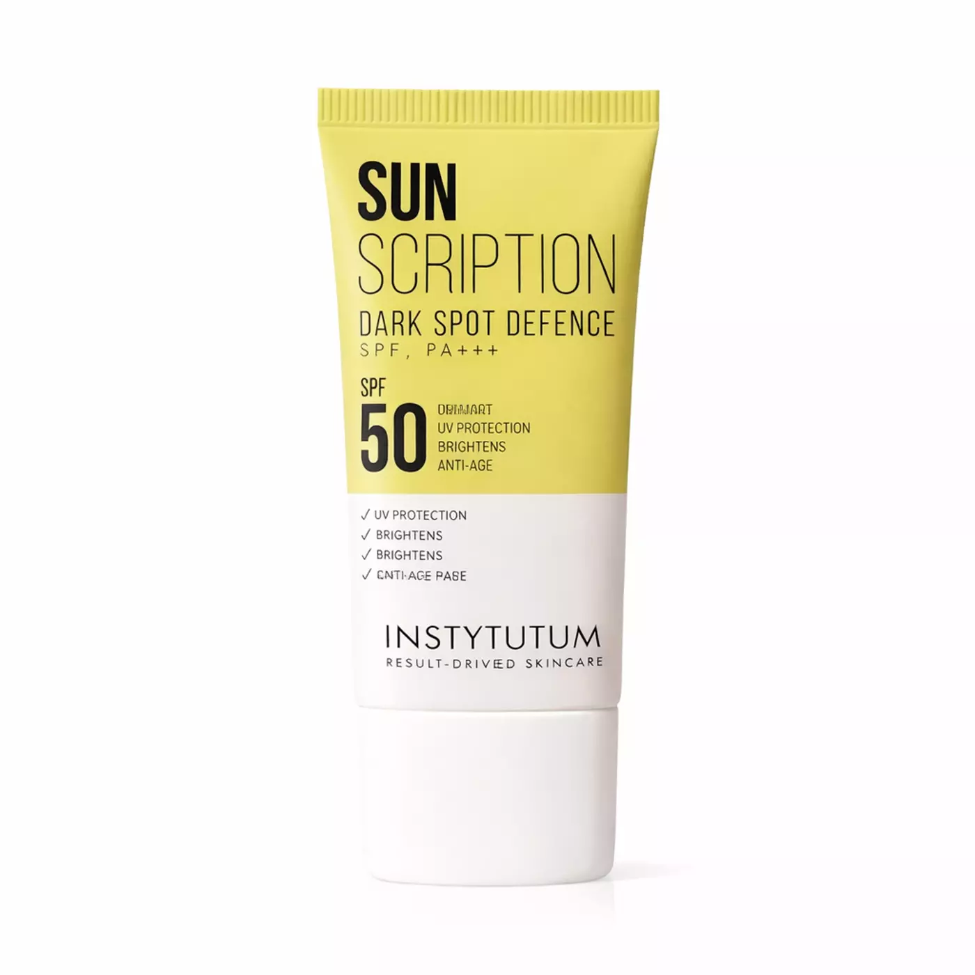 СОНЦЕЗАХИСНИЙ КРЕМ З ОСВІТЛЮЮЧИМ ЕФЕКТОМ INSTYTUTUM SUNSCRIPTION DARK SPOT DEFENCE SPF50, 50 ml  
