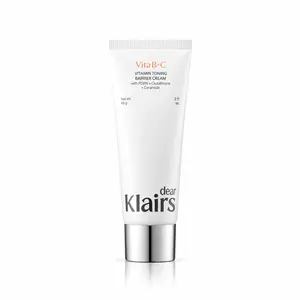 Вітамінний тонізуючий бар’єрний крем DEAR, KLAIRS Vitamin Toning Barrier Cream з капсулами вітаміну C, 60 мл
