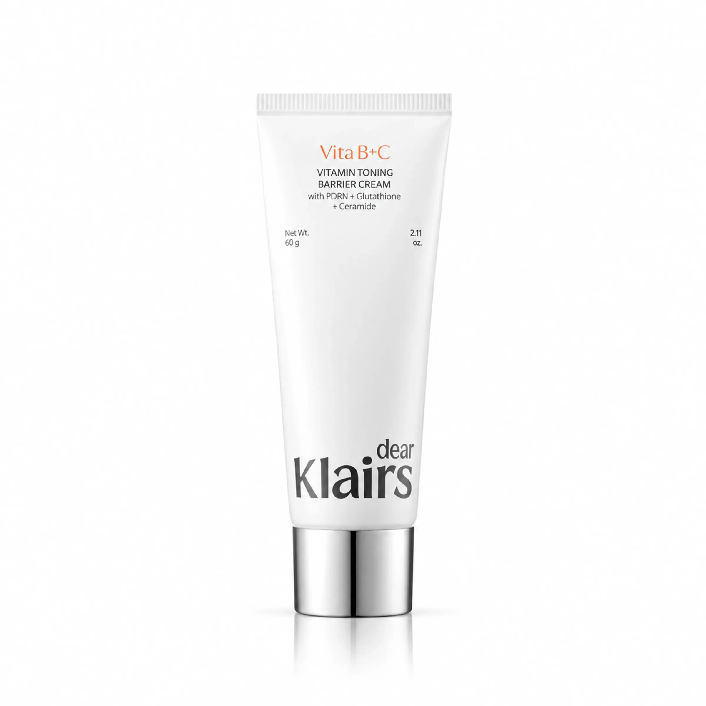 Вітамінний тонізуючий бар’єрний крем DEAR, KLAIRS Vitamin Toning Barrier Cream з капсулами вітаміну C, 60 мл