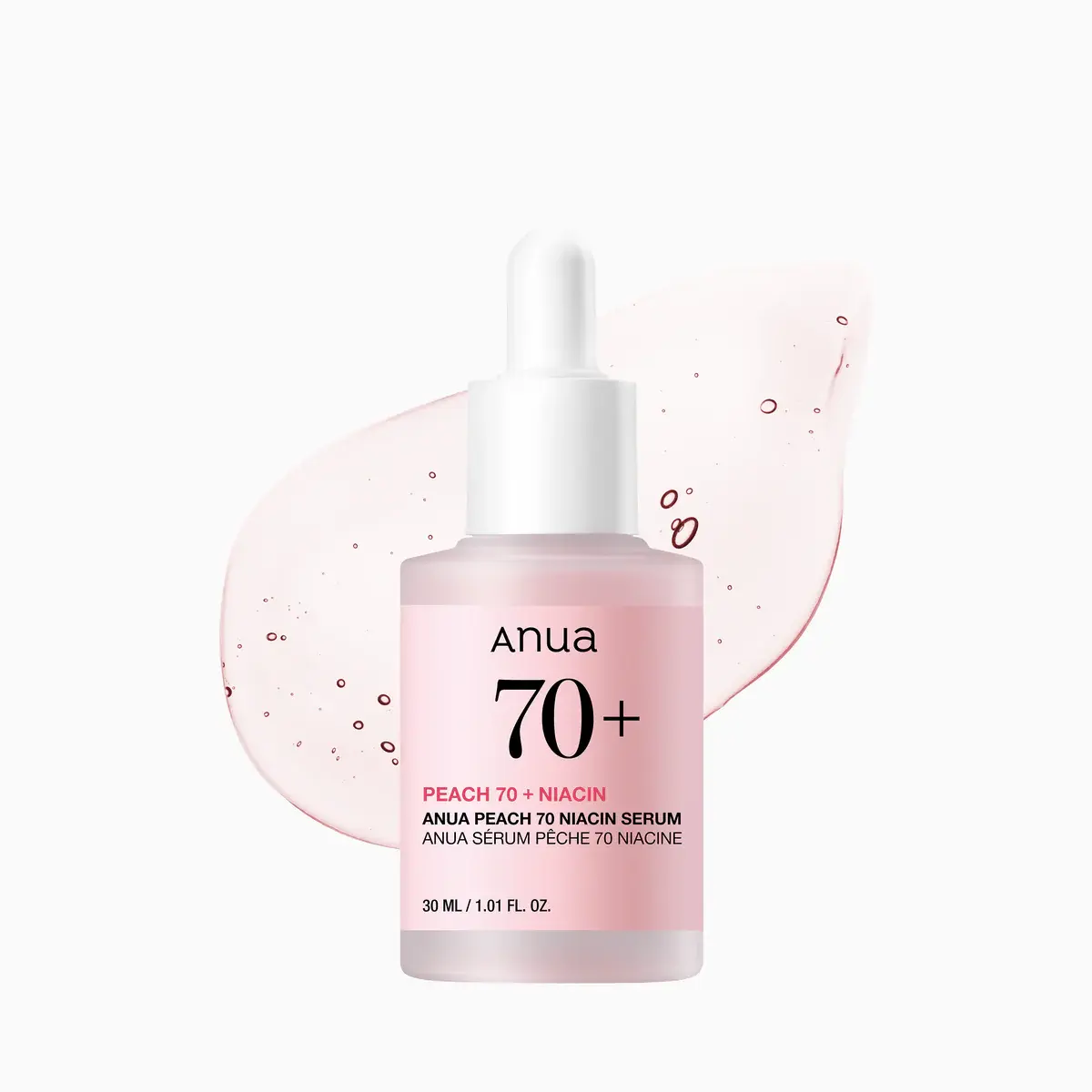 ANUA Peach 70 Niacin Serum – освітлююча сироватка з персиком і ніацинамідом 5%, 30 ml 