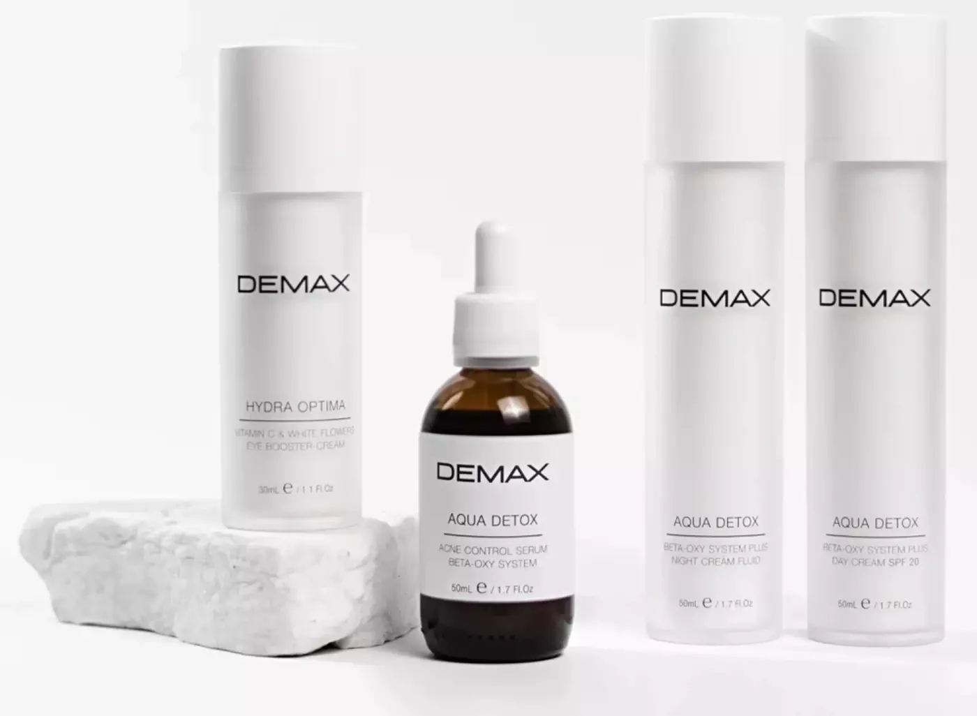 Набір для корекції запалень, акне, постакне, демодексу та розацеа Demax Aqua Detox (4 одиниці)