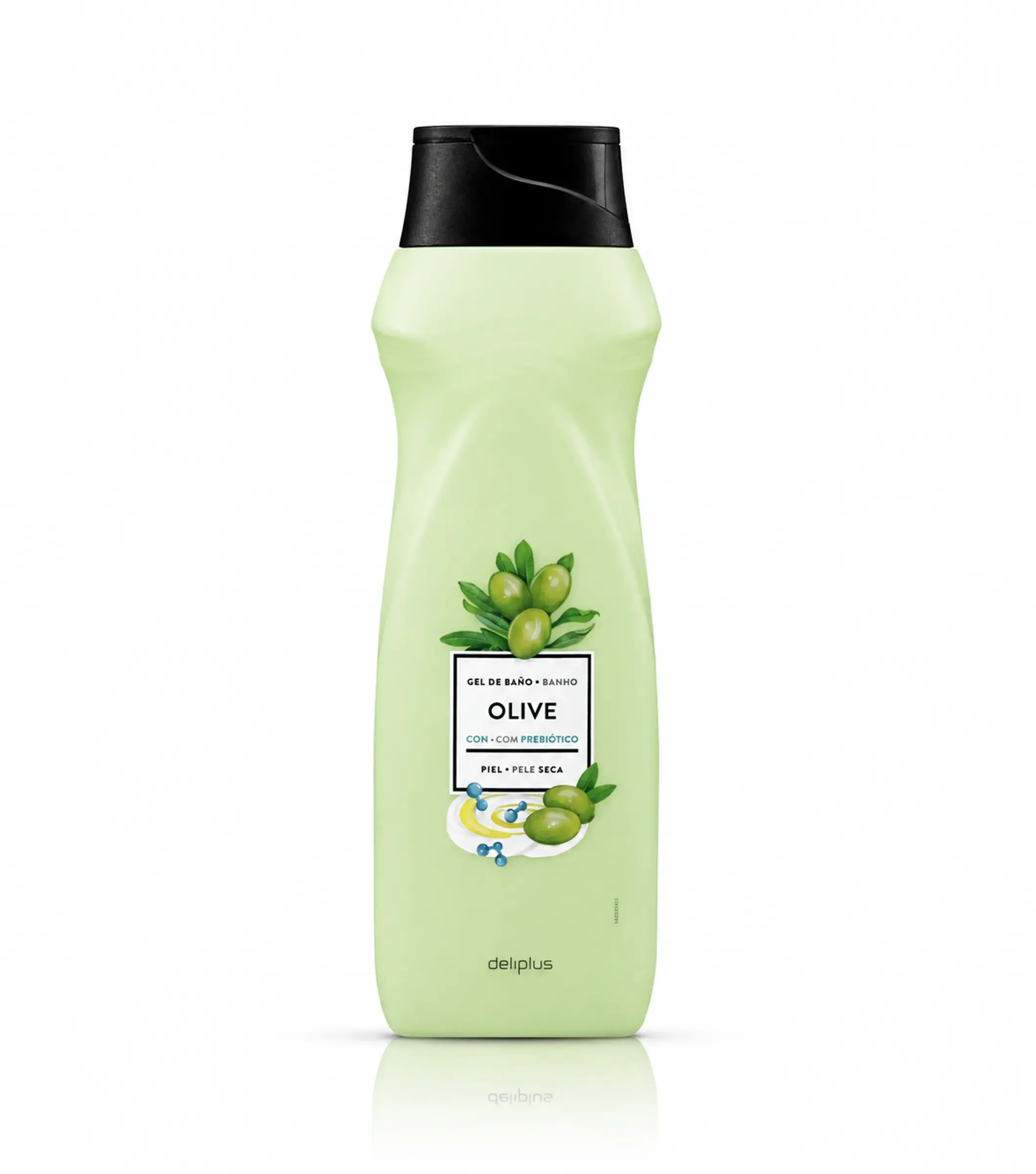 Гель для душу з оливковою олією для сухої шкіри Deliplus Gel de Baño Oliva, 750 мл 