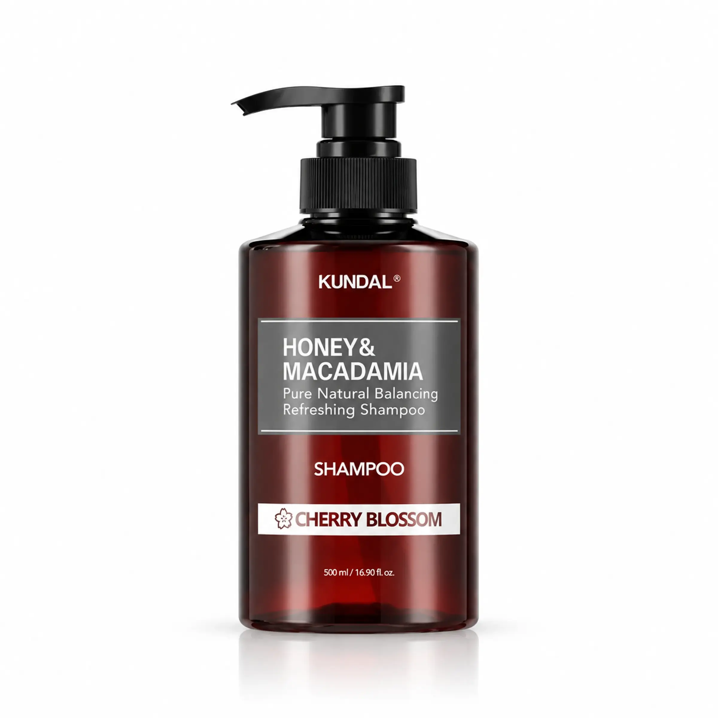 Відновлювальний шампунь з медом і макадамією KUNDAL Honey & Macadamia Nature Shampoo Cherry Blossom, 500 мл