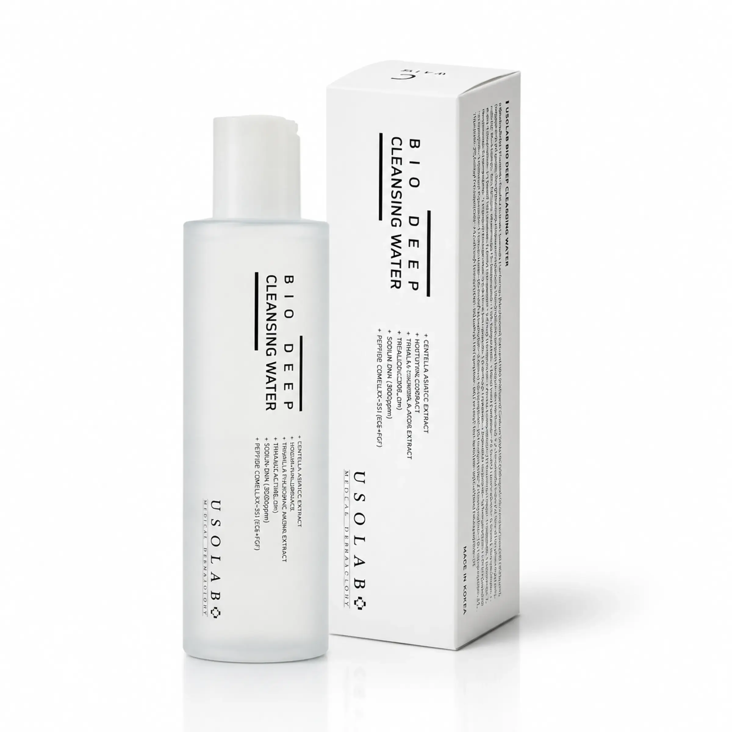 Кислотний тонер-ексфоліант для гладкої шкіри та рівного тону USOLAB Bio Deep Cleansing Water, 200 мл