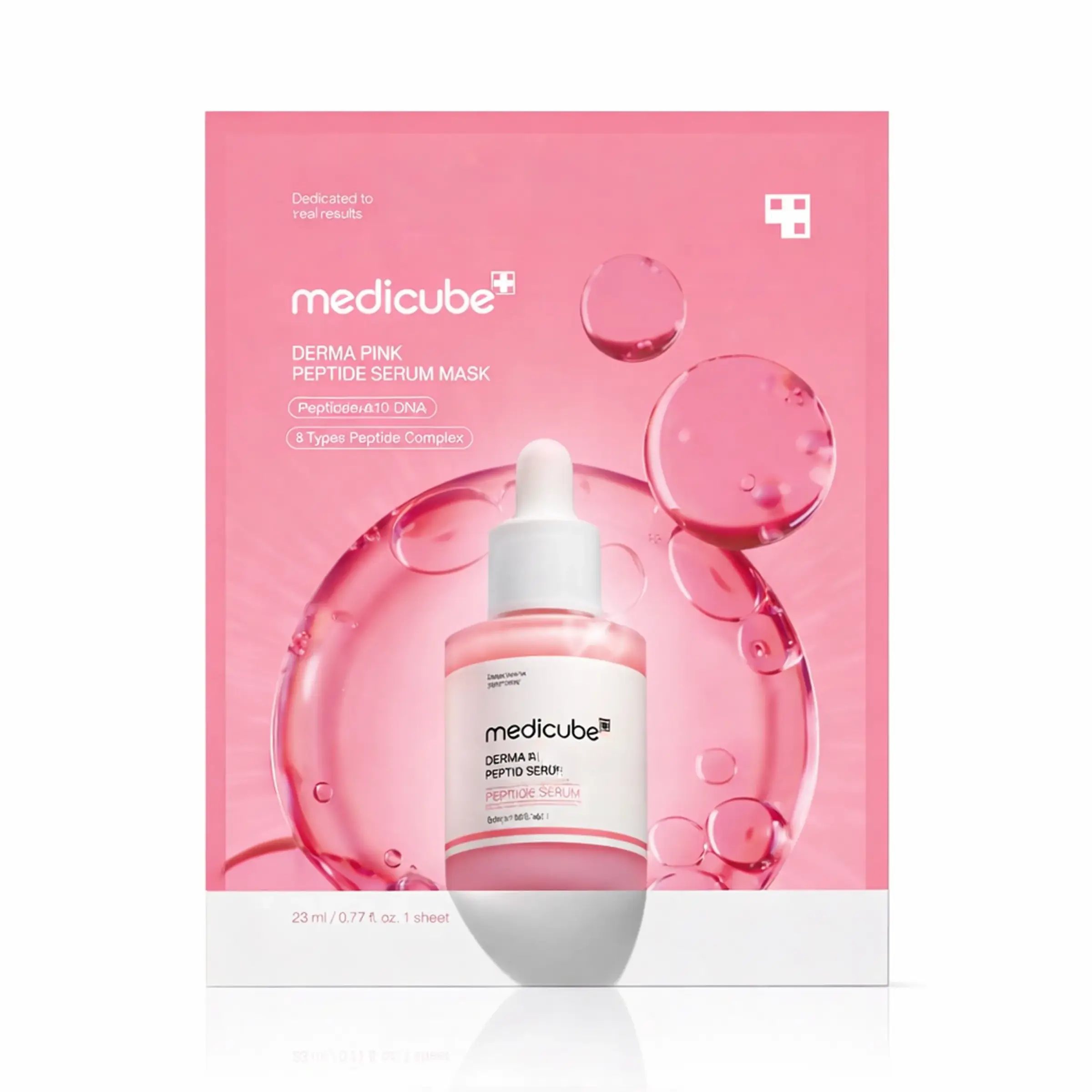 Ампульна тканинна маска з PDRN та пептидами Medicube PDRN Pink Peptide Ampoule Mask, 23 ml 