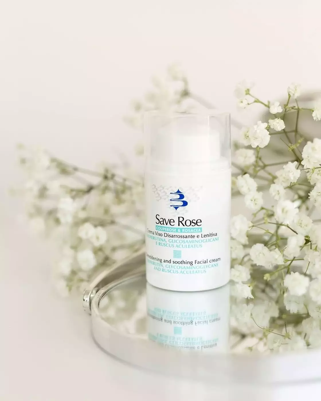 Денний крем для шкіри з куперозом, еритрозом, розацеа SPF15 BIOGENA Save Rose Cream, 50 ml