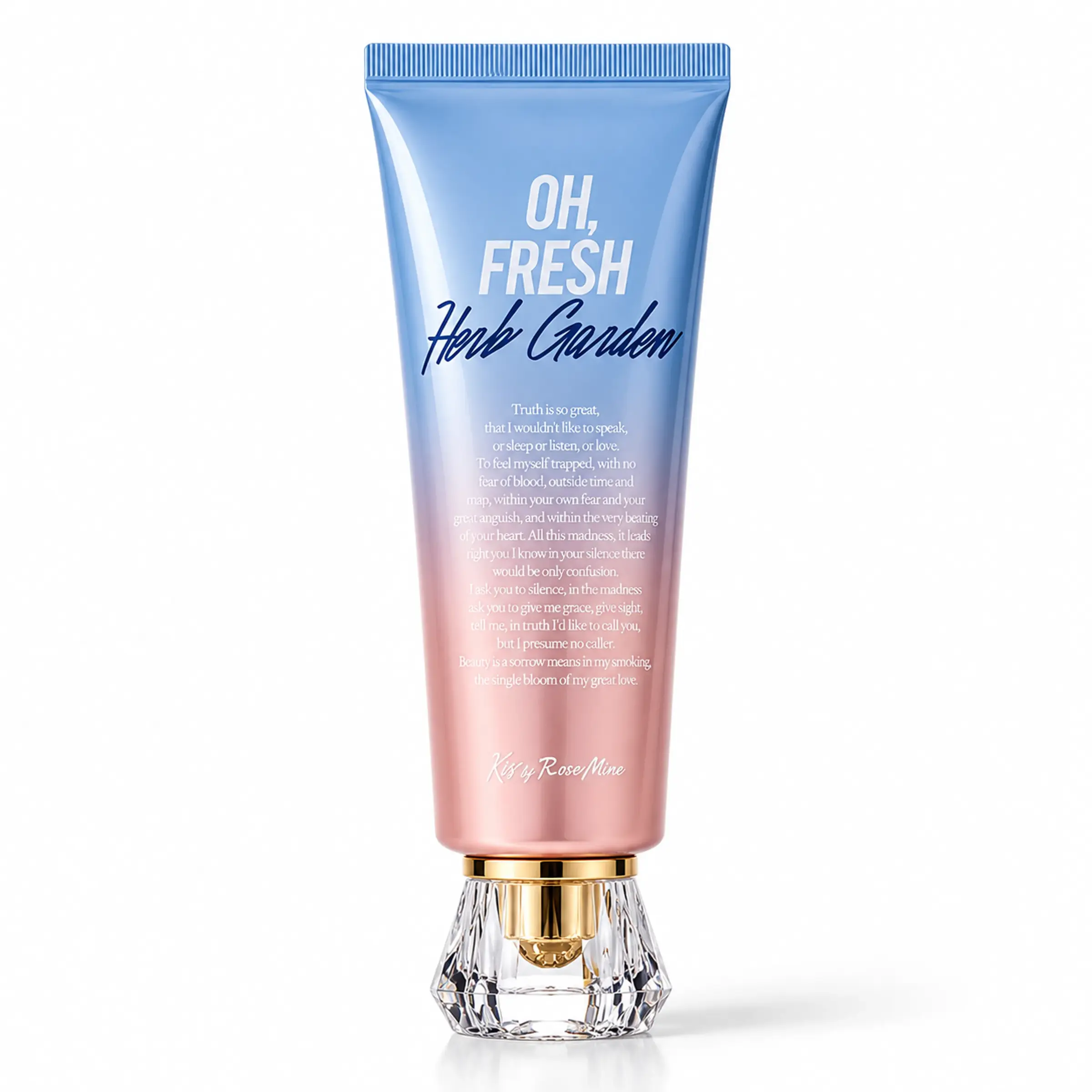 Крем для тіла із свіжим трав'яним ароматом Kiss by Rosemine Fragrance Cream Oh, Fresh Herb Garden, 140 мл