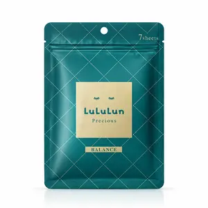 Антивікова відновлювальна тканинна маска для обличчя Lululun Precious Balance Green, 7 шт. 