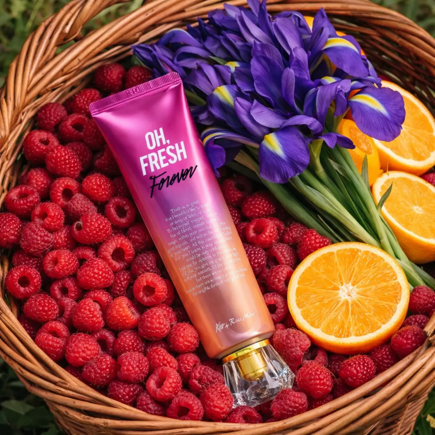 Крем для тіла з квітковим ароматом іриса Fragrance Cream Oh, Fresh Forever Kiss by Rosemine, 140 мл