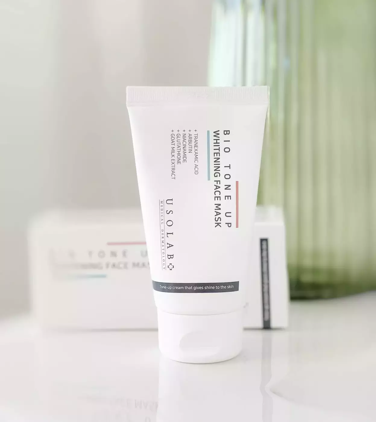 Маска для освітлення шкіри та ефекту миттєвого сяяння Usolab Bio Tone Up Whitening Mask, 50 ml 