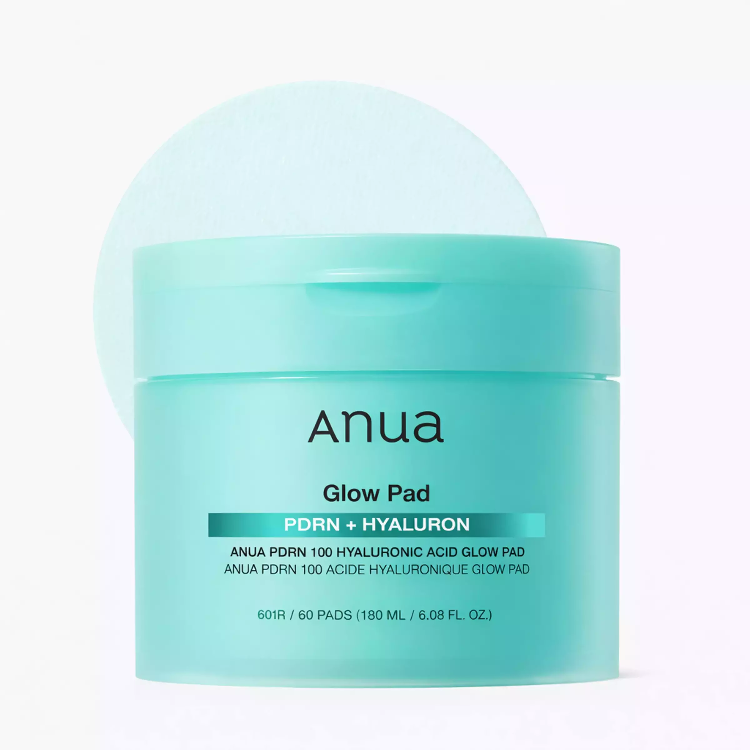 Зволожуючі педи з гіалуроновою кислотою та полінуклеотидами та пептидами ANUA PDRN 100 Hyaluron, 60 шт.