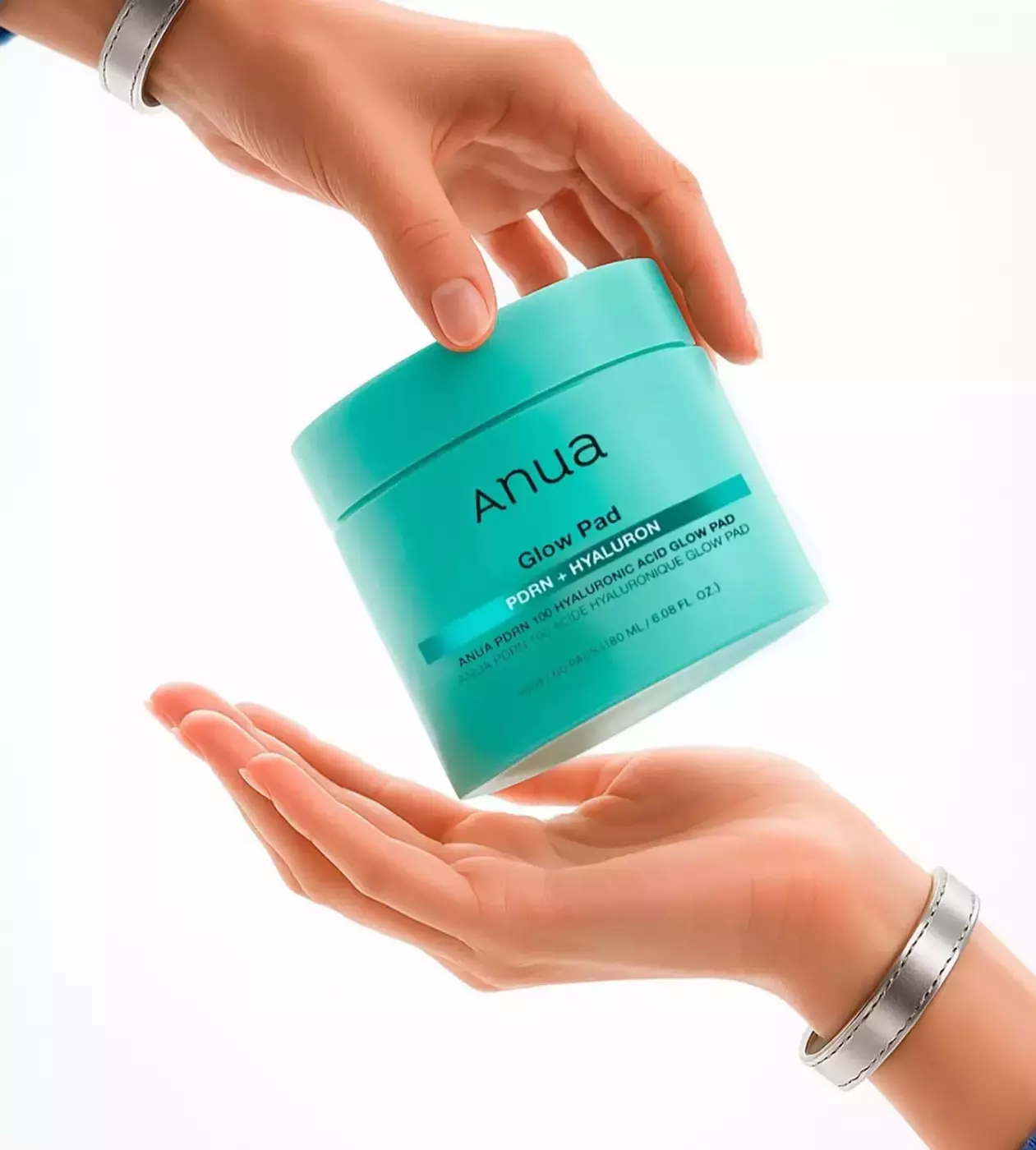 Зволожуючі педи з гіалуроновою кислотою та полінуклеотидами та пептидами ANUA PDRN 100 Hyaluron, 60 шт.