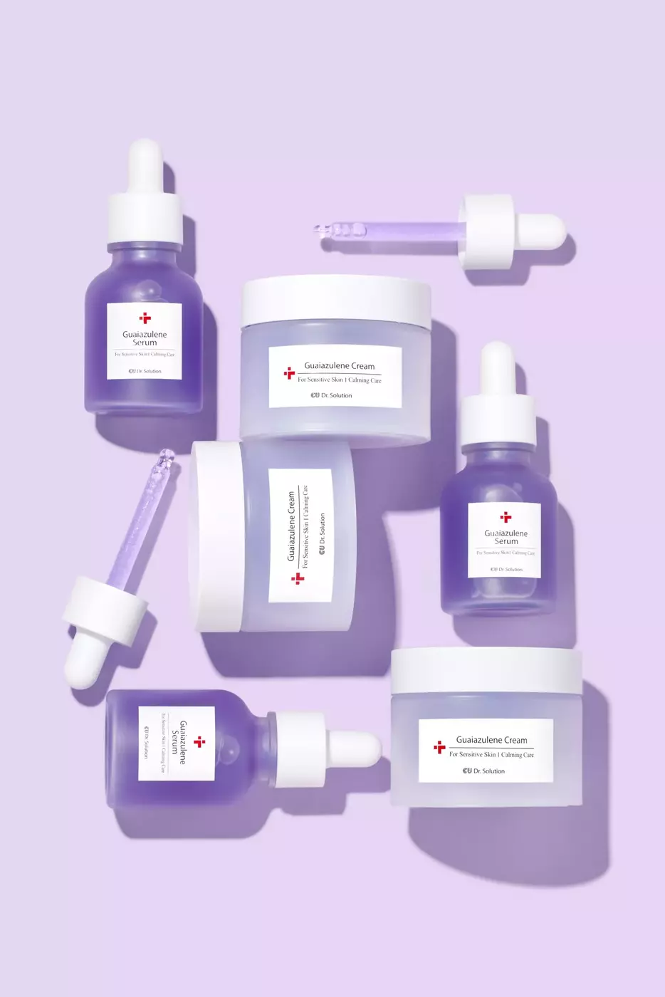 Інтенсивний заспокійливий крем з гвайазуленом, троксерутином та менадiоном Cuskin Dr.Solution Guaiazulene Cream, 50 ml 