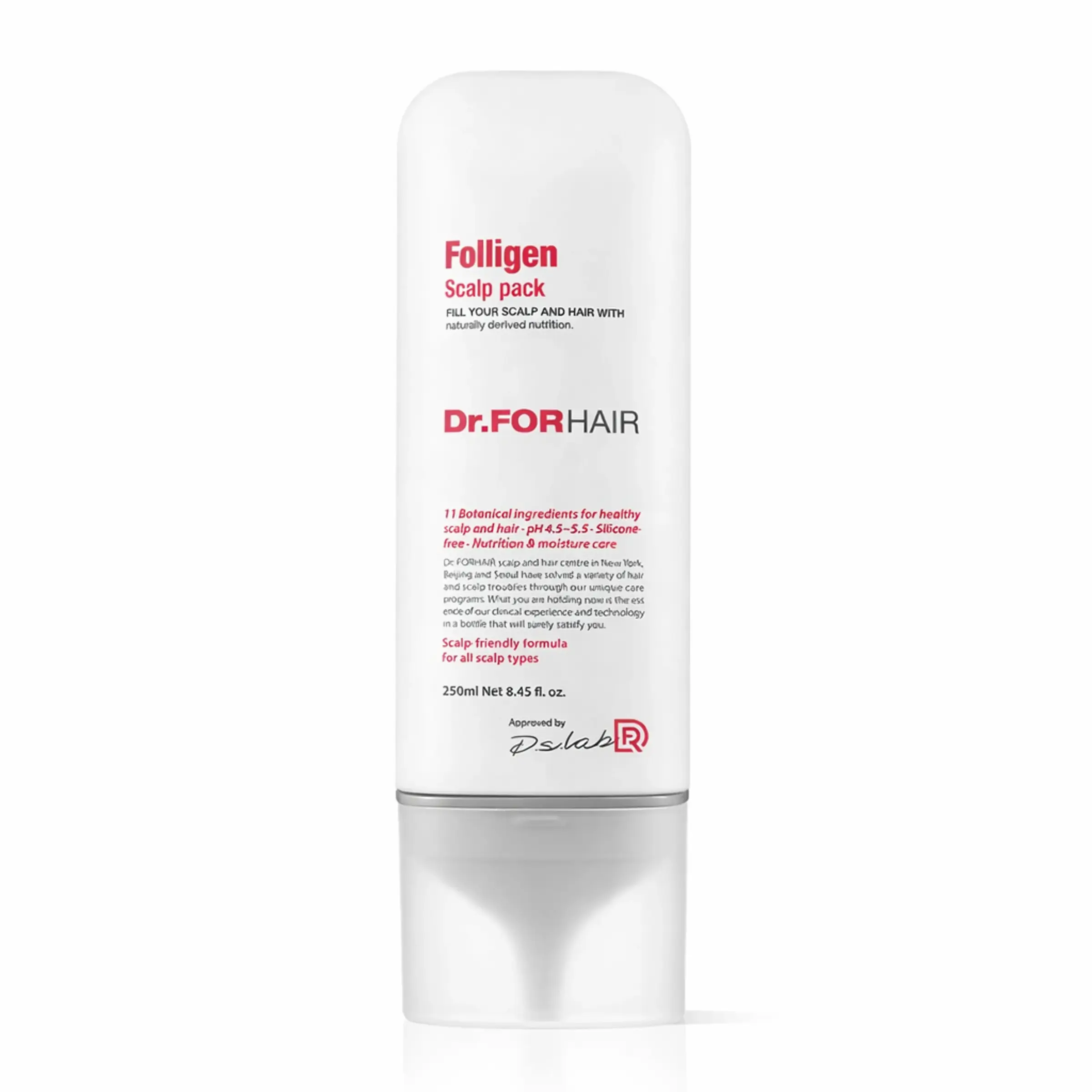 Оздоровлююча маска для шкіри голови Dr.FORHAIR Folligen Scalp Pack, 250 мл 