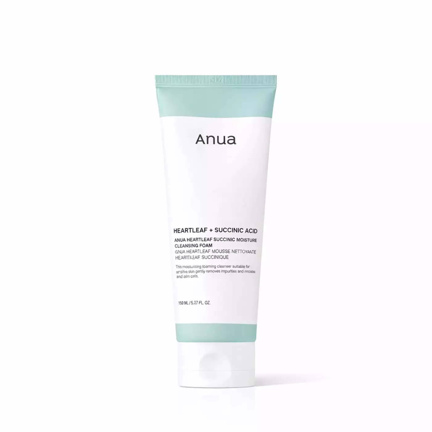 Заспокійлива пінка для вмивання з екстрактом хауттюйнії Anua Heartleaf Succinic Moisture Cleansing Foam, 150 мл