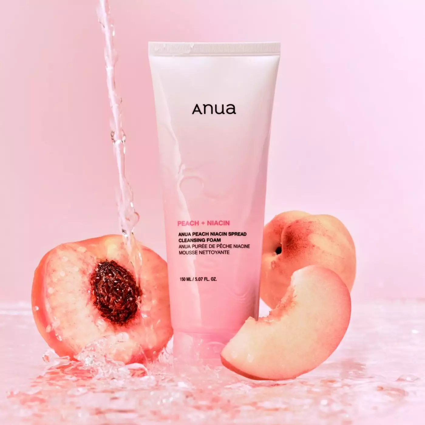 Очищувальна пінка з персиком та ніацинамідом ANUA Peach Niacin Spread Cleansing Foam, 150 мл