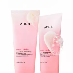 Очищувальна пінка з персиком та ніацинамідом ANUA Peach Niacin Spread Cleansing Foam, 150 мл