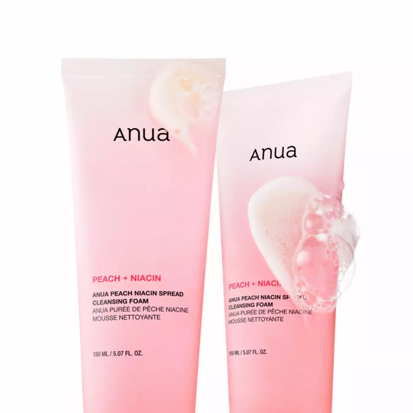Очищувальна пінка з персиком та ніацинамідом ANUA Peach Niacin Spread Cleansing Foam, 150 мл