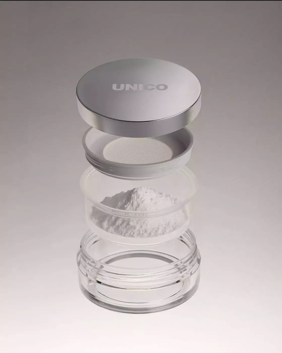 Фінішна пудра для обличчя з SPF13/PA+++ UNICO SETTING&FINISHING POWDER // TRANSPARENT (прозора), 10 g