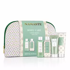 Подарунковий набір для тіла NAMASTE (4 одиниці), з ароматом зеленого чаю.