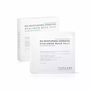 Зволожуюча тканинна маска зі заспокійливою та антивіковою дією USOLAB Bio Moisturizing Hydrating Hyaluron Mask, 30 ml 