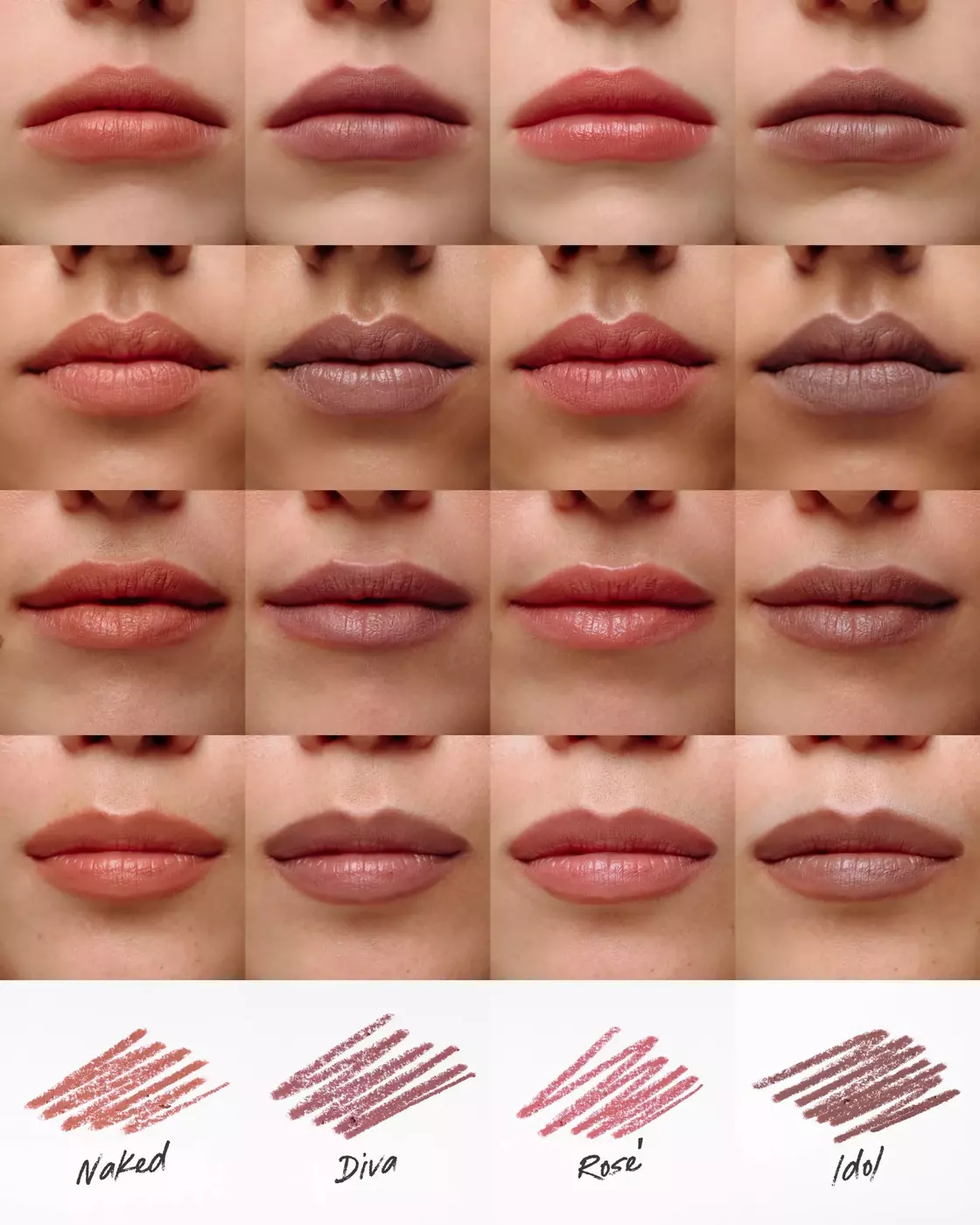 Високопігментований олівець для губ UNICO LIP PENCIL with peptides IDOL